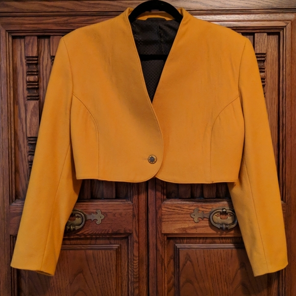 tuzzi Jackets & Blazers - Vintage Antique Gold Cropped Blazer